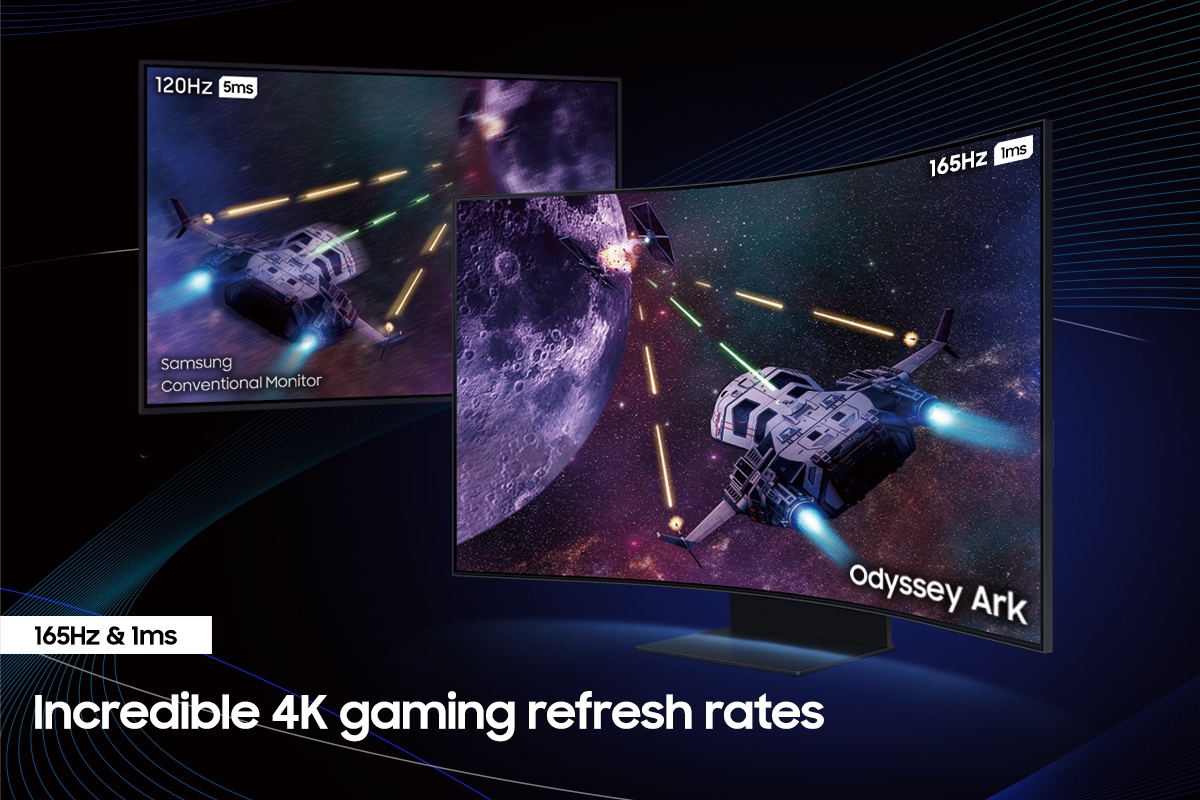 SamsungUS/home/computing/monitors/gaming/ls55cg970nnxgo/gal/2023-Odyssey-Ark-2nd-gen-fh3-165hz-1ms-1200x800.jpg