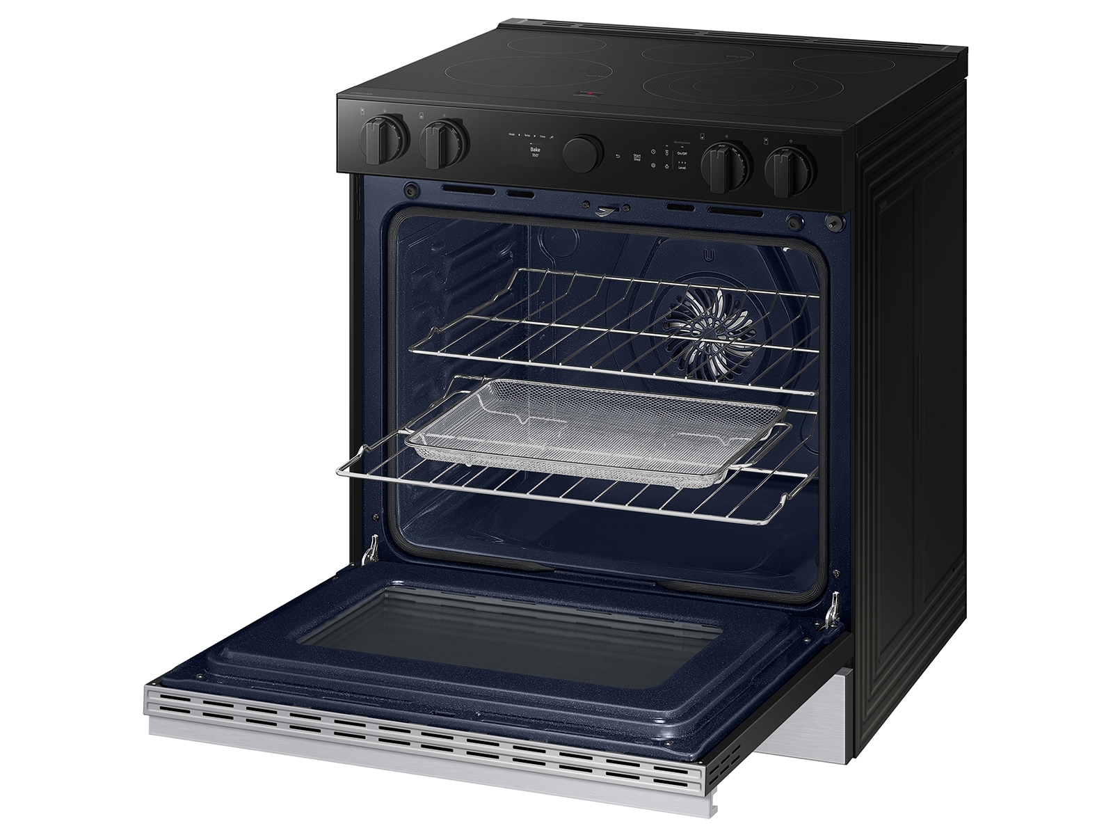 Thumbnail image of Bespoke 6.3 cu. ft. Smart Slide-In Electric Range with Smart Oven Camera & Illuminated Precision Knobs in Stainless Steel