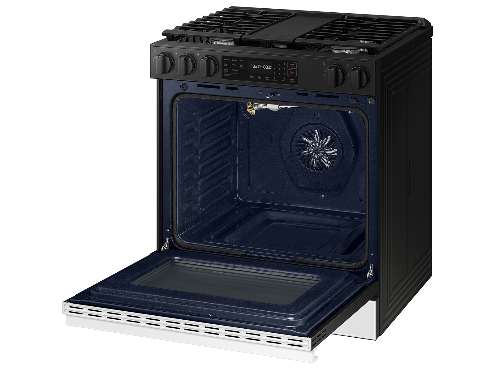 Thumbnail image of Bespoke 6.0 cu. ft. Smart Slide-In Gas Range with Air Fry & Precision Knobs in White Glass