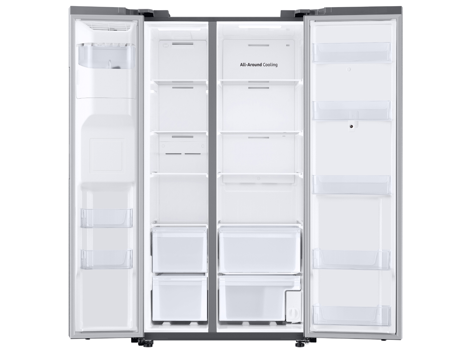 Thumbnail image of 26.7 cu. ft. Large Capacity Side-by-Side Refrigerator with Touch Screen Family Hub™ in Stainless Steel