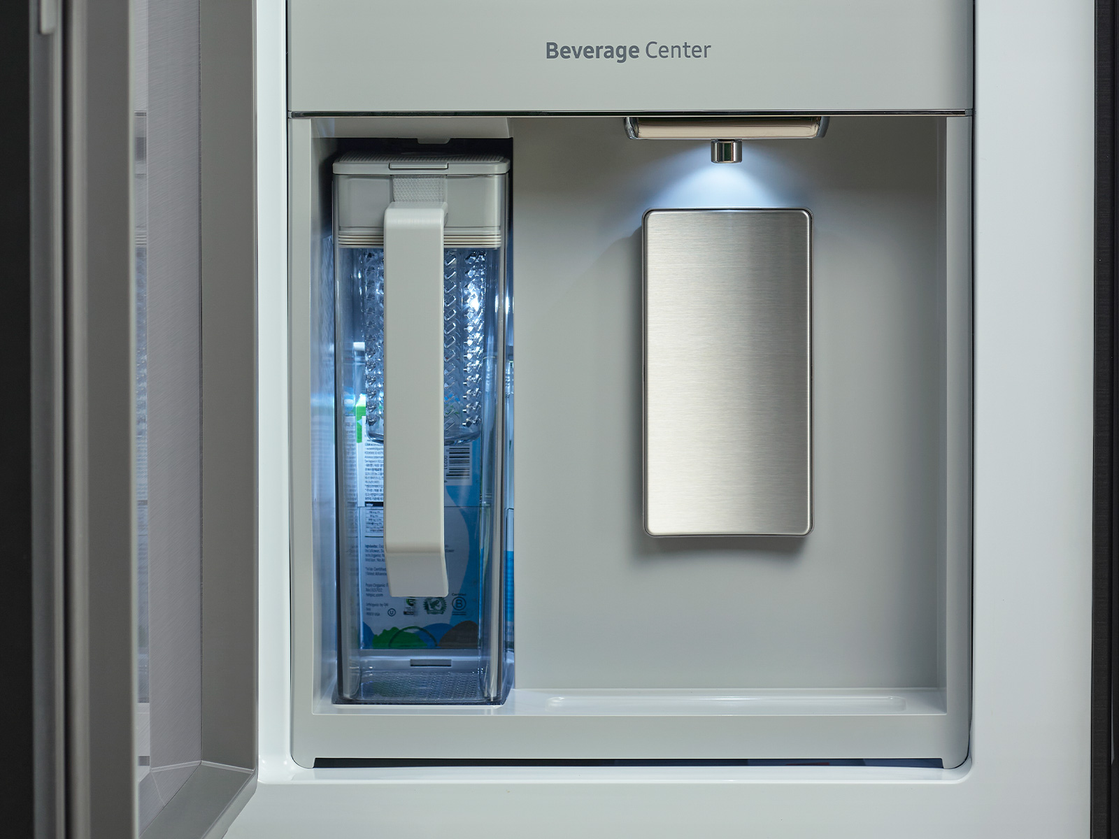 Thumbnail image of Bespoke 4-Door Flex™ Refrigerator (29 cu. ft.) with Beverage Center™ in Stainless Steel – (with Customizable Door Panel Colors)