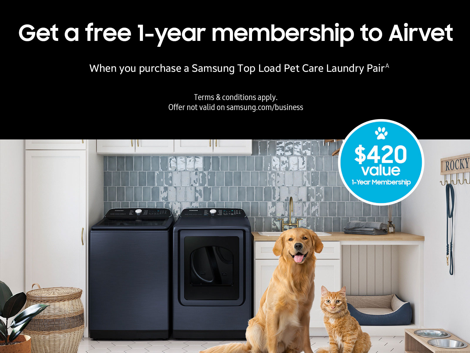 Thumbnail image of 5.4 cu. ft. Smart Top Load Washer with Pet Care Solution and Super Speed Wash in Brushed Navy